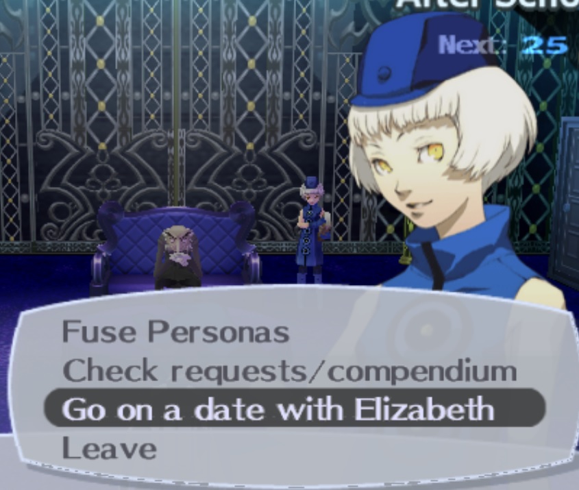 Go on a date with Elizabeth